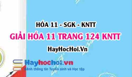 Giải Hóa 11 trang 124 Kết nối tri thức SGK